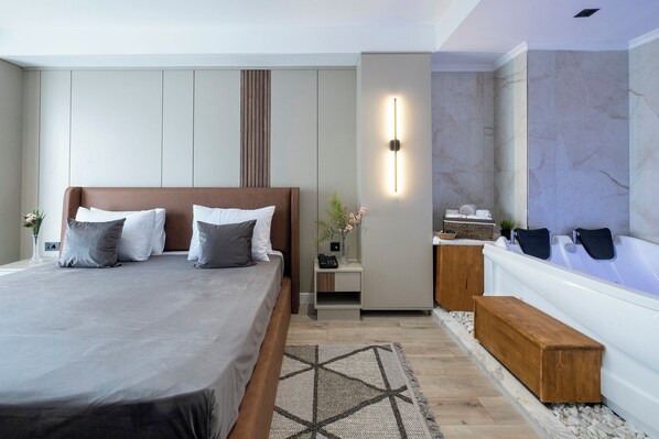 Bettwäsche aus ägyptischer Baumwolle, hochwertige Bettwaren, Minibar