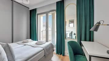 Appartement Deluxe | Literie hypoallergénique, décor unique, ameublement unique