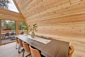 Dining - Apex A-Frame | Lake Access | Hot Tub | Fire Pit (Blakeslee)