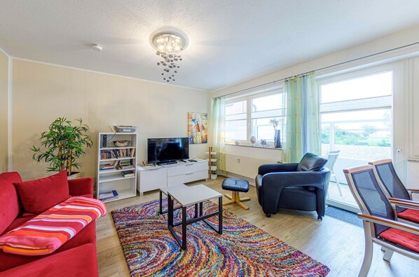 TV, DVD player, stereo