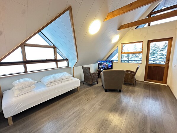 5 bedrooms, iron/ironing board, travel cot, WiFi