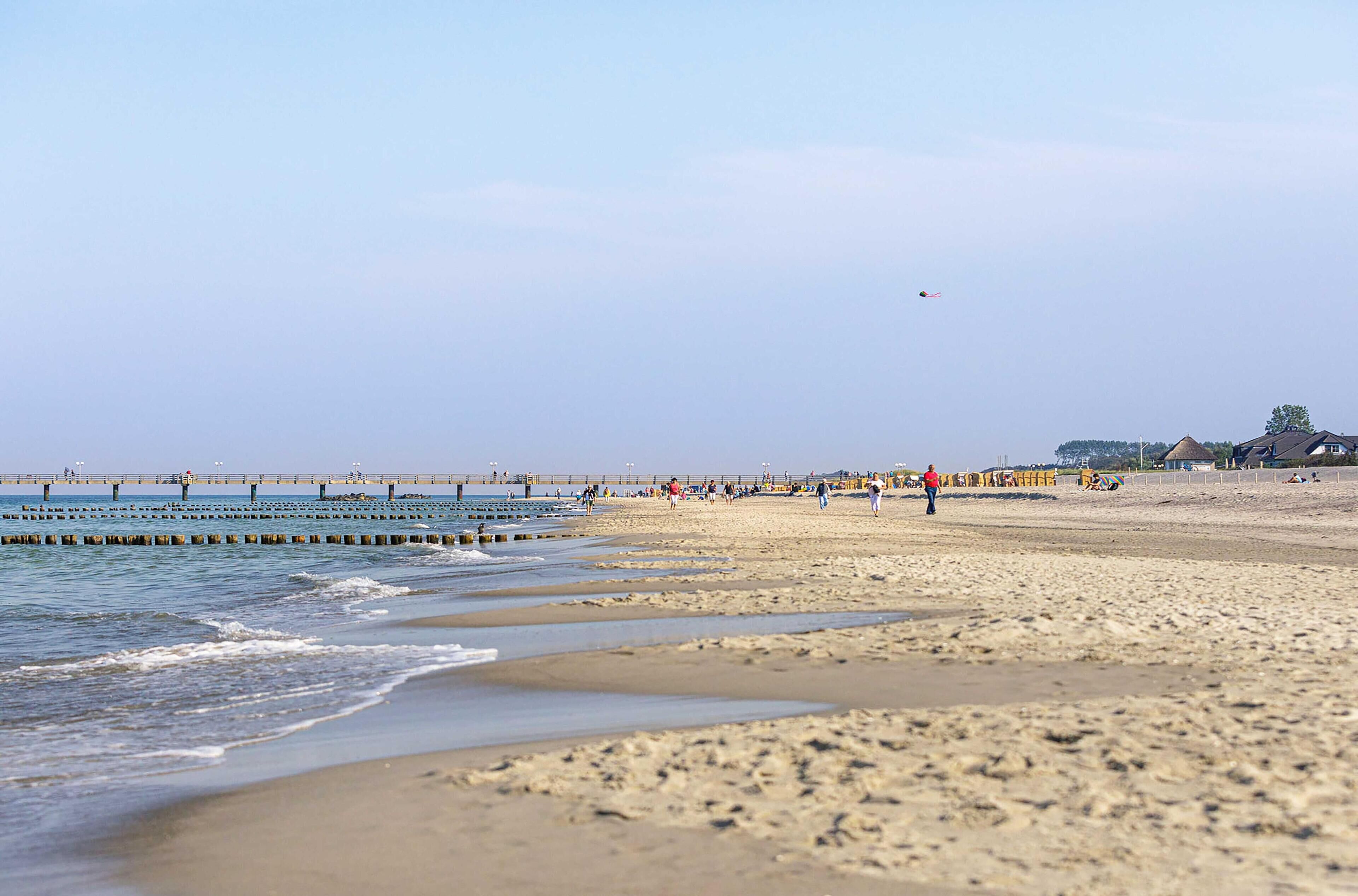 Vlak bij het strand