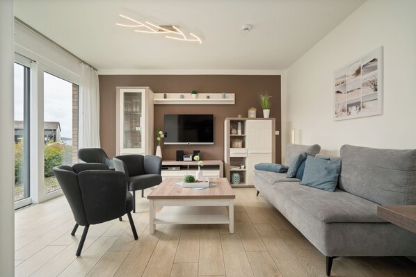 Télévision, lecteur de DVD, chaîne hi-fi