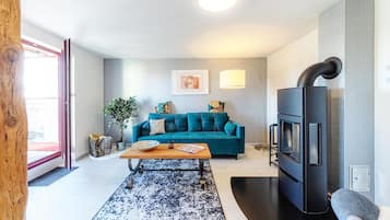 TV, fireplace, stereo