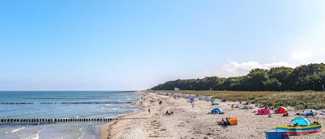 Vlak bij het strand