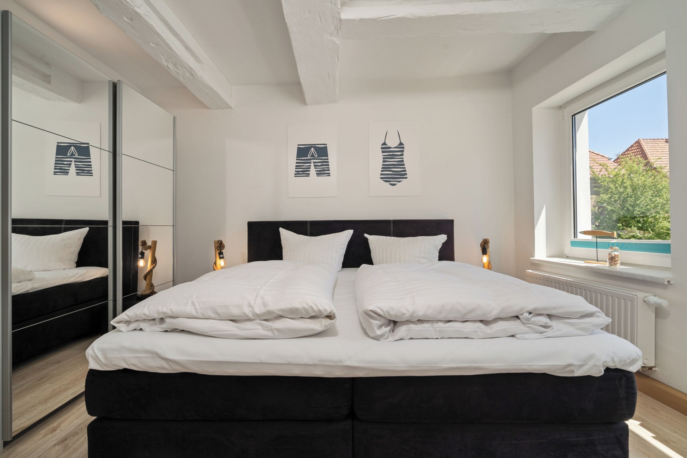 2 dormitorios y ropa de cama