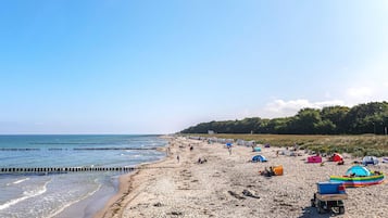 Vlak bij het strand