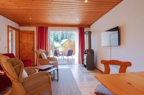 Télévision, cheminée