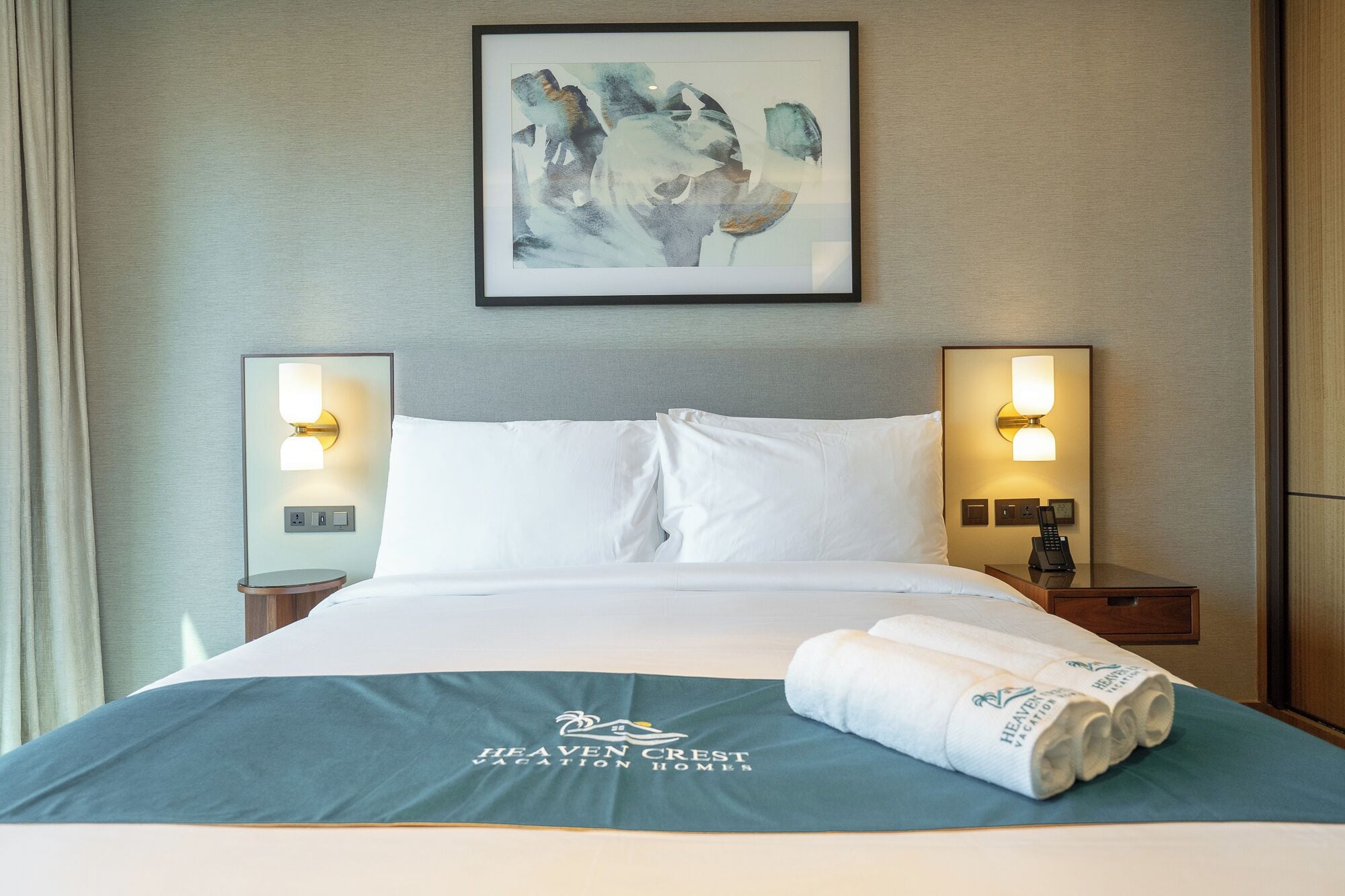 Literie de qualité supérieure, décoration personnalisée