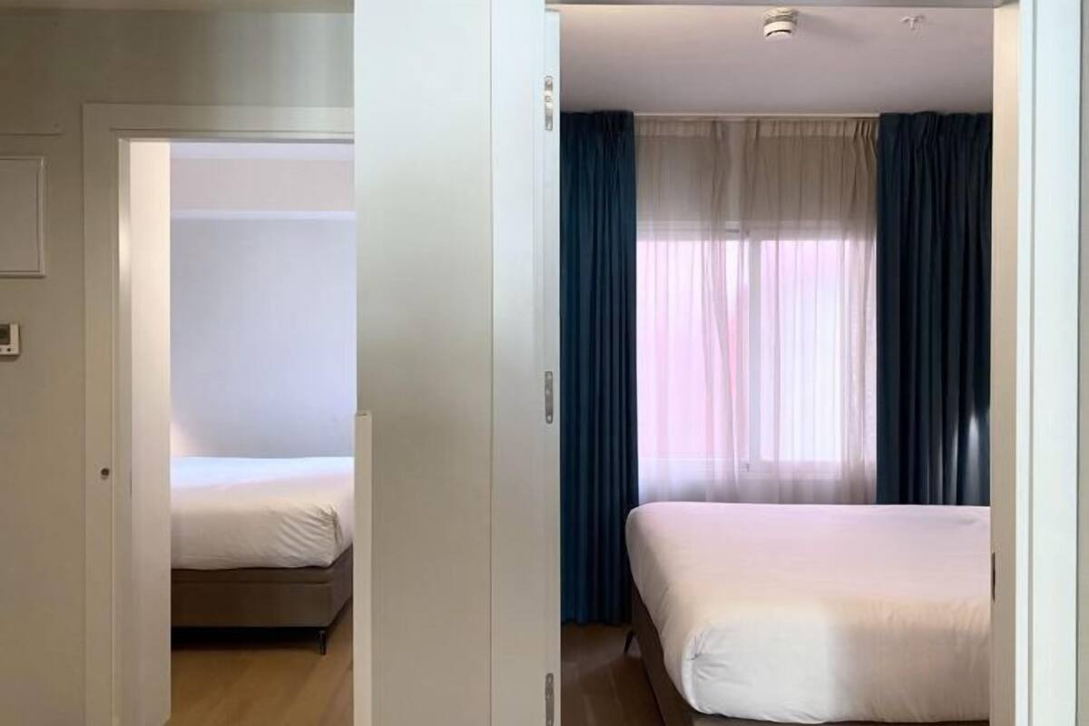 In-room safe, laptop workspace, blackout curtains, soundproofing