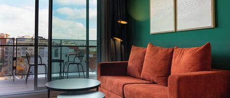 Suite, Terrasse | Wohnbereich