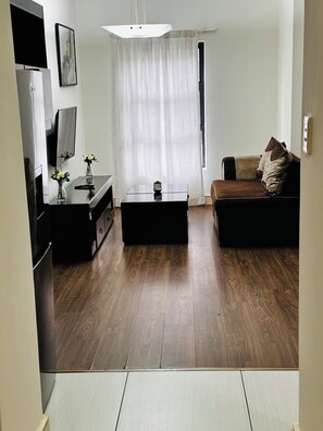Apartment, 1 Schlafzimmer, barrierefrei, Raucher | Wohnzimmer