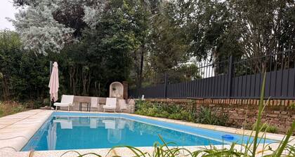 Enjoy a beautiful garden and a refreshing pool with wiring for everyone's safety