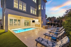 A heated pool