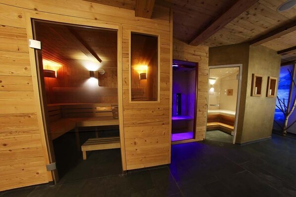 Een sauna, een stoombad