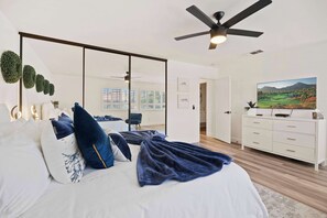 4 bedrooms, iron/ironing board, travel crib, WiFi