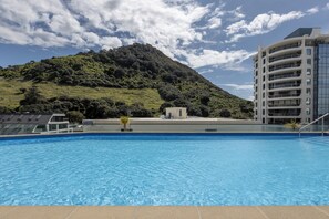 Pool - Oceanfront Designer Home  Sea Views, Pool and Gym (Mount Maunganui)