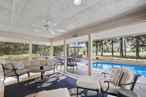 Una piscina riscaldata