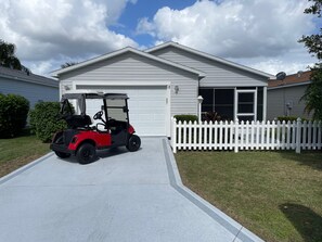 Enjoy a home away from home with a garage and outdoor space.