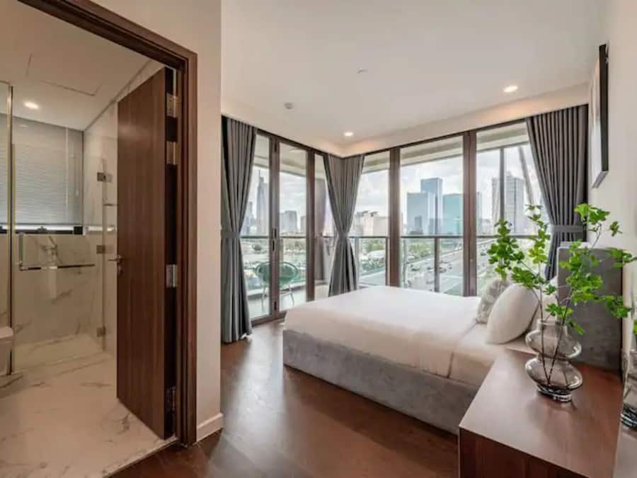 Lägenhet Executive - 3 sovrum | Memory foam-madrasser, värdeförvaringsskåp på rummet och skrivbord