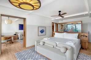 Privilege Master Suite Ocean Front | Free minibar, in-room safe, desk, laptop workspace - Ocean Allure Costa Mujeres - Adults Only - All Inclusive (Costa Mujeres)