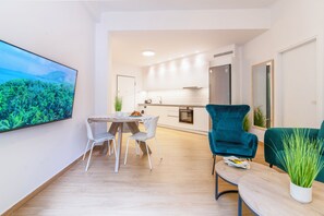 Apartment, 2 Bedrooms, Balcony | Living area - Lighthouse Kipseli (Athens)