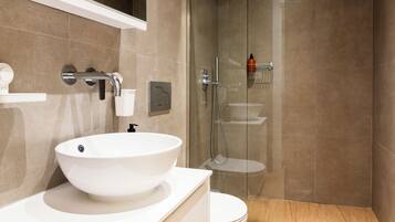 Apartment, 2 Bedrooms, Balcony | Bathroom | Shower, hair dryer, towels, soap