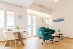 Apartment, 1 Bedroom, Balcony | Living area - Lighthouse Kipseli (Athens)