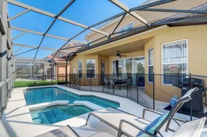 Pool - Slps 12 24/7gtd pool/spa/grill/Sunsets/dbl masters (Davenport)