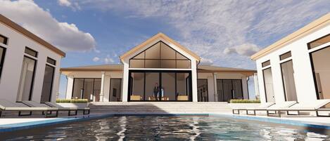 室外游泳池,恒温泳池