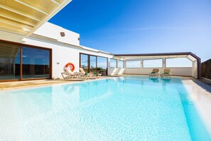 A heated pool