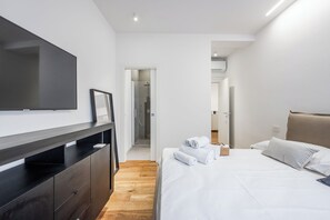 Deluxe appartement, uitzicht op stad | 2 slaapkamers, gratis wifi