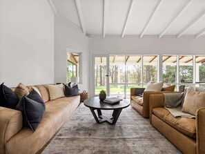 Télévision, cheminée, livres