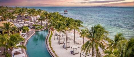 Piscine extérieure, piscine chauffée