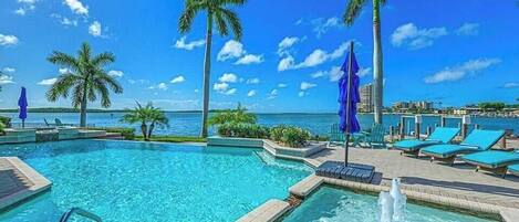 Udendørs pool, opvarmet pool