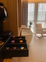 Premium Double Room, City View | In-room safe, desk, laptop workspace, blackout drapes