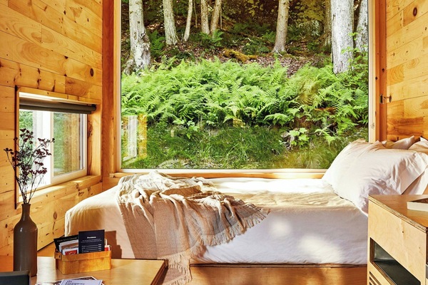 Signature Cabin, 1 Queen Bed | Private kitchen | Mini-fridge, stovetop, cookware/dishes/utensils, paper towels
