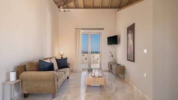 Villa Exclusive, 5 chambres, piscine privée, vue mer | Coin séjour | TV connectée, console de jeux vidéo, baby-foot