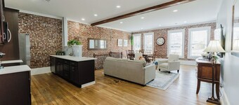 Arch View from private deck,  2BR 2BA sleeps 5. Newly rehabbed historic building