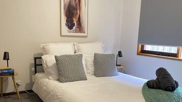 4 bedrooms, iron/ironing board, WiFi, bed sheets