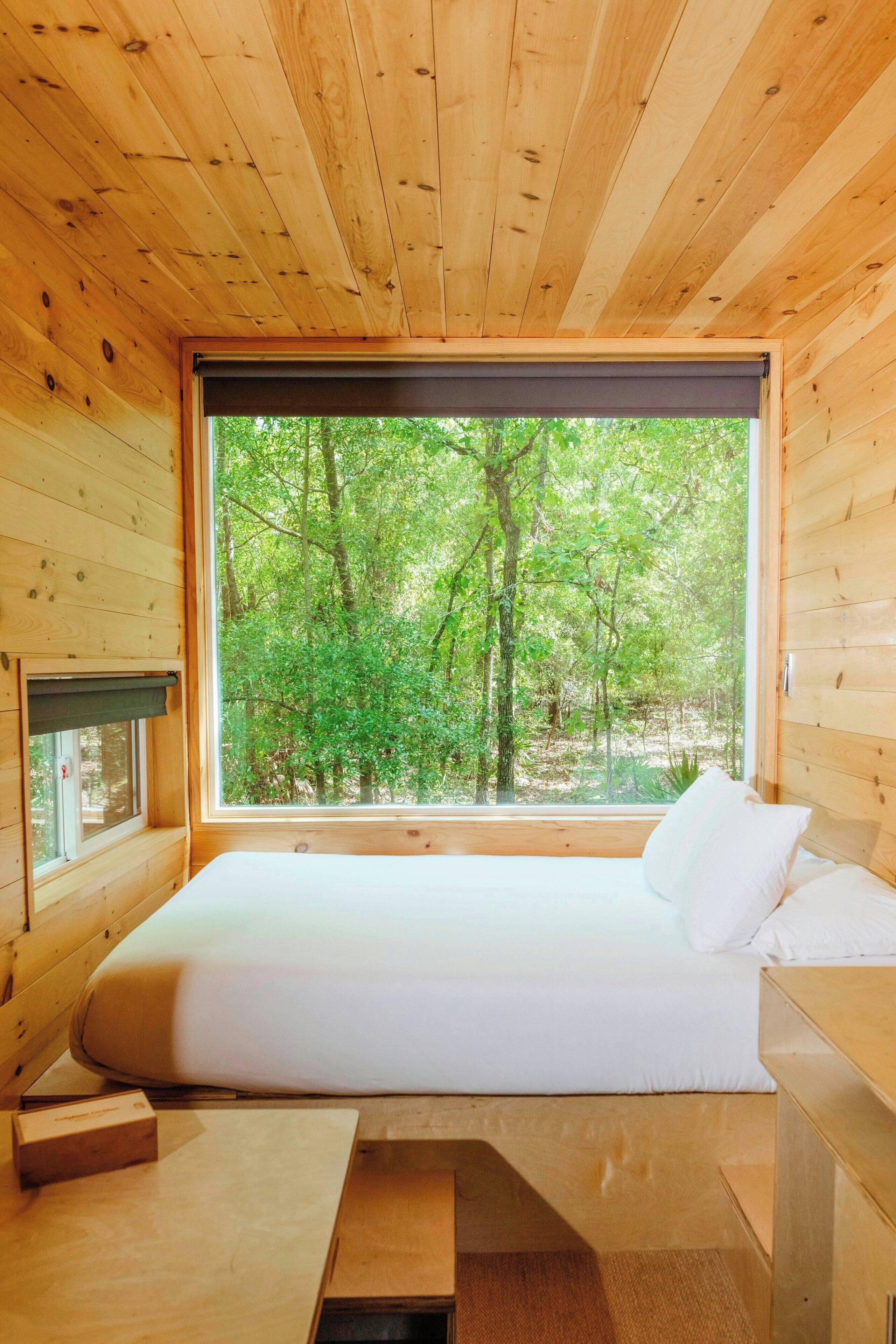 1 bedroom, desk, laptop workspace, bed sheets
