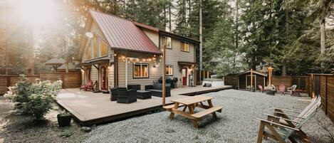 屋外ダイニングエリア