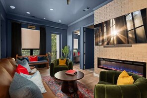 Smart TV, fireplace, offices