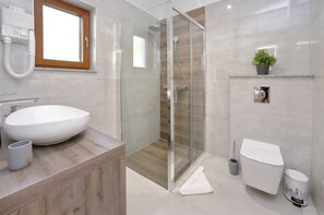 Shower, hair dryer