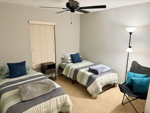 3 多间卧室、WiFi、床单