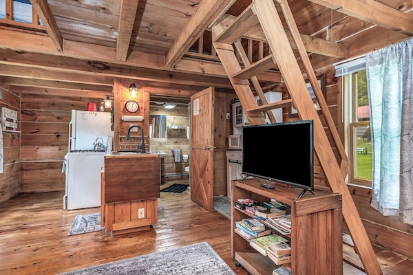 Kitchen and living area with TV - Cosy space!