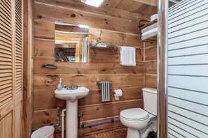 Douche, séchoir à cheveux