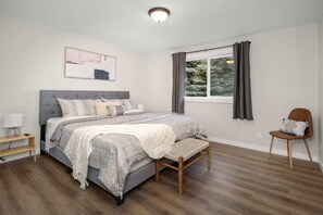 4 bedrooms, iron/ironing board, travel crib, WiFi