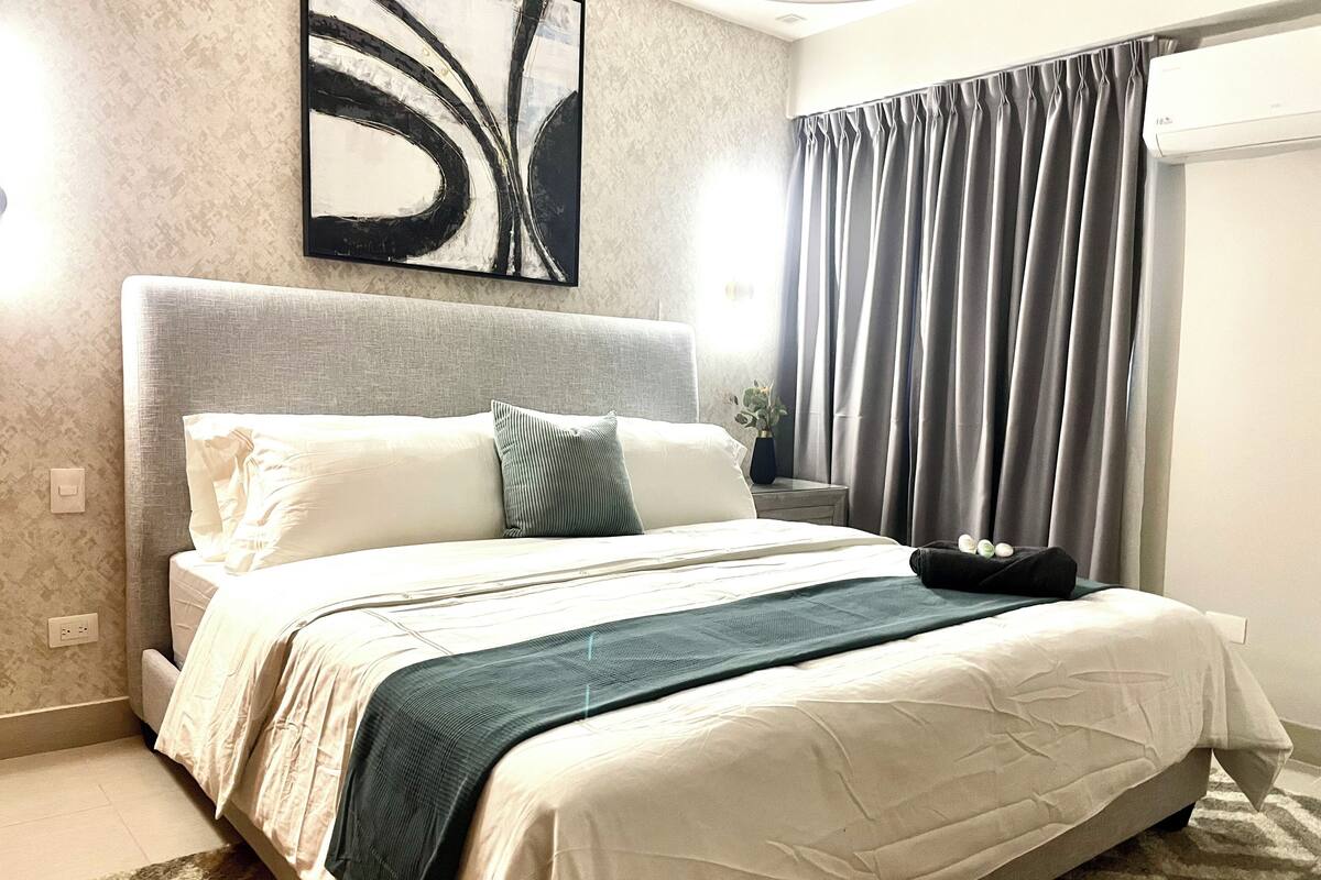 Executive Apartment, 2 Bedrooms, Balcony, City View | In-room safe, desk, laptop workspace, blackout drapes