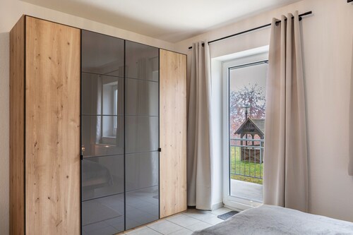 Ferienwohnung Tannenblick 2-1" mit Gemeinschaftsgarten, Balkon und Wi-Fi